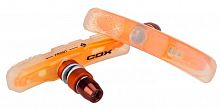 Колодки ободные COX VBS-620 72mm прозр./оранж v-brake полиуретан